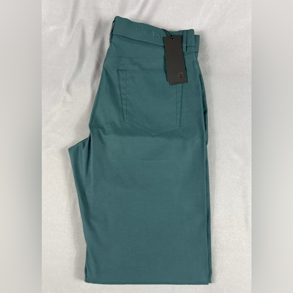 Greyson Golf Pants Wainscott Trousers 33 x 32 Forrest Green Polyester